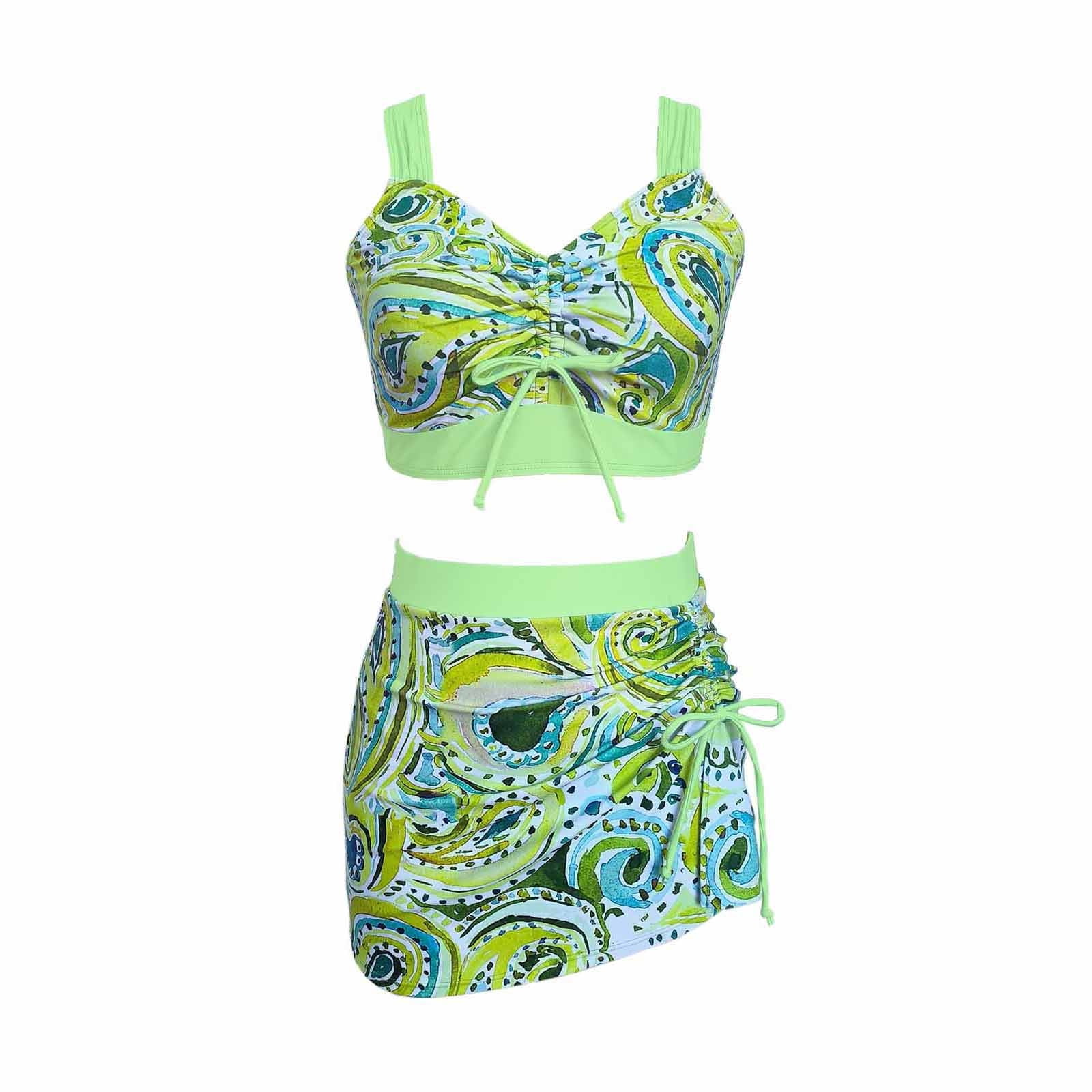 WXLWZYWL Swimsuit Clearance Sales Deals 2024 Plus Size Women's Swimsuit