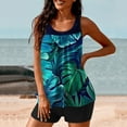 thumbnail image 1 of WXLWZYWL Tankini Swimsuits for Women Tummy Control Two Piece Bathing Suits Flowy Swim Tops with Boy Shorts, 1 of 6