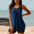 thumbnail image 1 of WXLWZYWL Tankini Swimsuits for Women Tummy Control Two Piece Bathing Suits Flowy Swim Tops with Boy Shorts, 1 of 6