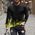 thumbnail image 1 of WXLWZYWL Today Deals Oversized Sweatshirt For Men Tie Dye Long Sleeves Pullover Tops Round Neck Comfort Streetwear Funny 3D Flame Print Graphic Sweatshirts T-shirts Tunic Clothing, 1 of 5