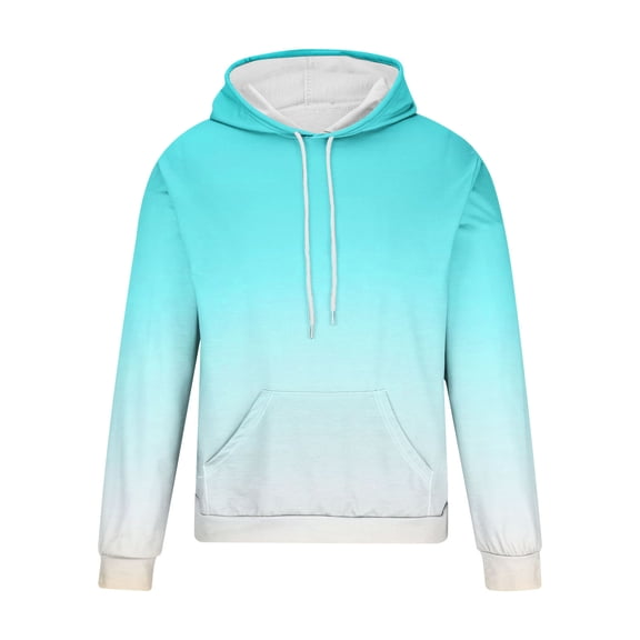 WXLWZYWL Today Youth & Adult Tie Dye Pullover Hoodies Long Sleeve Gradient Color Hooded Sweatshirt Outdoor Athletic Stylish and Bold Unisex Large Front Pocket