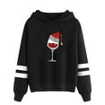 thumbnail image 1 of WXLWZYWL Trendy Sweatshirts For Women 2023 Women Casual Hooded Slim-Fit Christmas Printing Double Horizontal Coat, 1 of 2