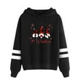 thumbnail image 1 of WXLWZYWL Trendy Sweatshirts For Women 2023 Women Casual Hooded Slim-Fit Christmas Printing Double Horizontal Coat, 1 of 2