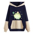 thumbnail image 1 of WXLWZYWL Trendy Sweatshirts For Women 2023 Women Casual Hooded Slim-Fit Christmas Printing Double Horizontal Coat, 1 of 3