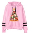 thumbnail image 1 of WXLWZYWL Trendy Sweatshirts For Women 2023 Women Casual Hooded Slim-Fit Christmas Printing Double Horizontal Coat, 1 of 2