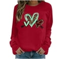 thumbnail image 1 of WXLWZYWL Trendy Sweatshirts For Women 2023 Women Casual Valentine'S Day Printing Long Sleeve Tops Hoodless Sweatshirts, 1 of 3