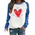 thumbnail image 1 of WXLWZYWL Trendy Sweatshirts For Women 2023 Women Long Sleeves Casual Valentine'S Day Printing Round Neck Sweatshirt Crewneck Pullover Tunic Tops, 1 of 5