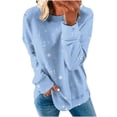 thumbnail image 1 of WXLWZYWL Trendy Sweatshirts For Women 2023 Women'S Casual Round Neck Long-Sleeved Printed Top Hoodie No Hoodie, 1 of 5