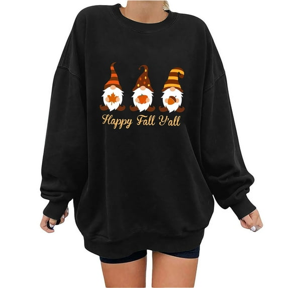 WXLWZYWL Trendy Sweatshirts For Women 2023 Women'S Printed Loose Long Sleeve Blouse Round Neck Casual Pullover Tops sweatshirtshirt