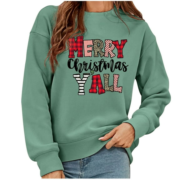 WXLWZYWL Trendy Sweatshirts For Women 2023 Women'S Pullover Christmas Sweater Women'S Autumn And Winter Plush Printed Sweatshirt