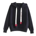 thumbnail image 1 of WXLWZYWL Trendy Sweatshirts For Women 2023 Women Solid Long Sleeve Comfortable Breathable Round-Neck Sweatshirt, 1 of 3