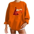 thumbnail image 1 of WXLWZYWL Trendy Sweatshirts For Women 2023 Womens Christmas Round-Neck Print Long Sleeve Tops Printed Regular Blouse, 1 of 5