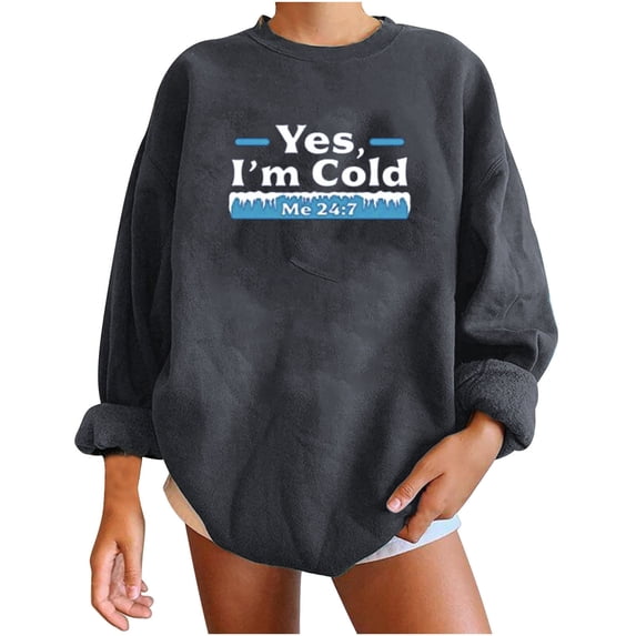 WXLWZYWL Trendy Sweatshirts For Women 2023 Womens Winter Round Neck Long Sleeve Tops Christmas Printed Regular Hoodies Sweatshirt Blouse