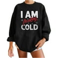 thumbnail image 1 of WXLWZYWL Trendy Sweatshirts For Women 2023 Womens Winter Round Neck Long Sleeve Tops Christmas Printed Regular Hoodies Sweatshirt Blouse, 1 of 6