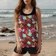 thumbnail image 1 of WXLWZYWL Two Piece Tankini Swimsuits for Women Tummy Control Bathing Suit with Shorts Athletic Pockets Swimwear, 1 of 6