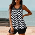 thumbnail image 1 of WXLWZYWL Two Piece Tankini Swimsuits for Women Tummy Control Bathing Suit with Shorts Athletic Swimwear, 1 of 6