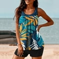 thumbnail image 1 of WXLWZYWL Two Piece Women's Tankini Swimsuits Blouson Swim Tank Top with Shorts Modest Bathing Suits, 1 of 6
