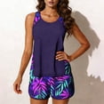 thumbnail image 1 of WXLWZYWL Two Piece Women's Tankini Swimsuits Blouson Swim Tank Top with Shorts Modest Bathing Suits, 1 of 6