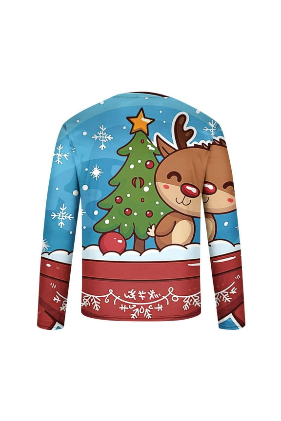 Ugly Christmas Sweater Light Up Funny Party Pullover Men Holiday Knit Pullover Matching Ugly Christmas Sweater Sweatshirts