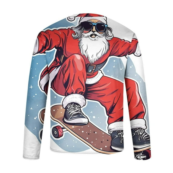 WXLWZYWL Ugly Christmas Sweater Light Up Funny Party Pullover Men Holiday Knit Pullover Matching Ugly Christmas Sweater Sweatshirts