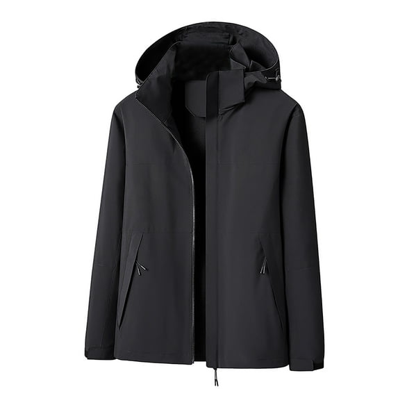 BUIgtTklOP Winter Coats Clearance,Women'S Jacket Warm Coat Raincoats Windbreaker Rain Jacket Hooded Windproof Outdoor Hooded Raincoat Jacket