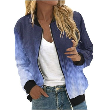 WXLWZYWL Winter Coats for Women Plus Size Clearance Women'S Printed Cardigan Jacket Zippered Jacket Long Sleeved Casual Jacket Jacket