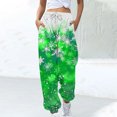 thumbnail image 1 of WXLWZYWL Women Merry Christmas Sweatpants Drawstring Jogger Snowflake Fun Print Elastic Waist Casual Trousers Warm Comfy Pants with Pockets, 1 of 5