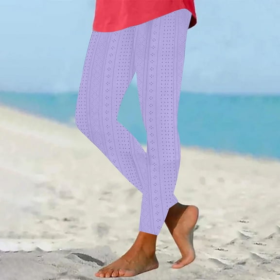 WXLWZYWL Women's Baselayer Legging Pant Foldover Knee Length and Full Length Solid Color Cotton Yoga Leggings