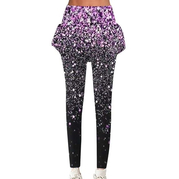 WXLWZYWL Women's Casual Pants for Fall Sports Striped Yoga Pants Classic Slim High Waist Running Legging Trousers