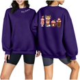 thumbnail image 1 of WXLWZYWL Women's Christmas Graphic Sweatshirt Fall Winter Crewneck Long Sleeve Holiday Pullover Loose Fit Warm Sweatshirts, 1 of 6