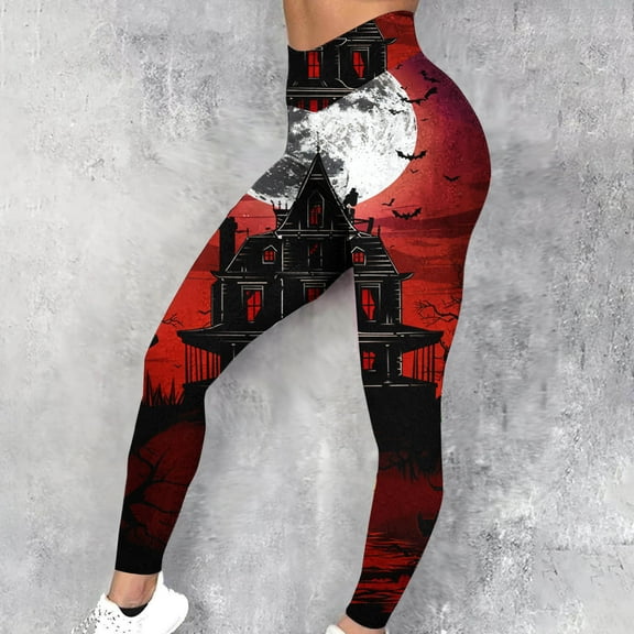 WXLWZYWL Women's High Waist Leggings Stretchy Capris Yoga Pants Tummy Control Gym Workout Casual Gratient Yoga Leggings Running Jogger Leggings