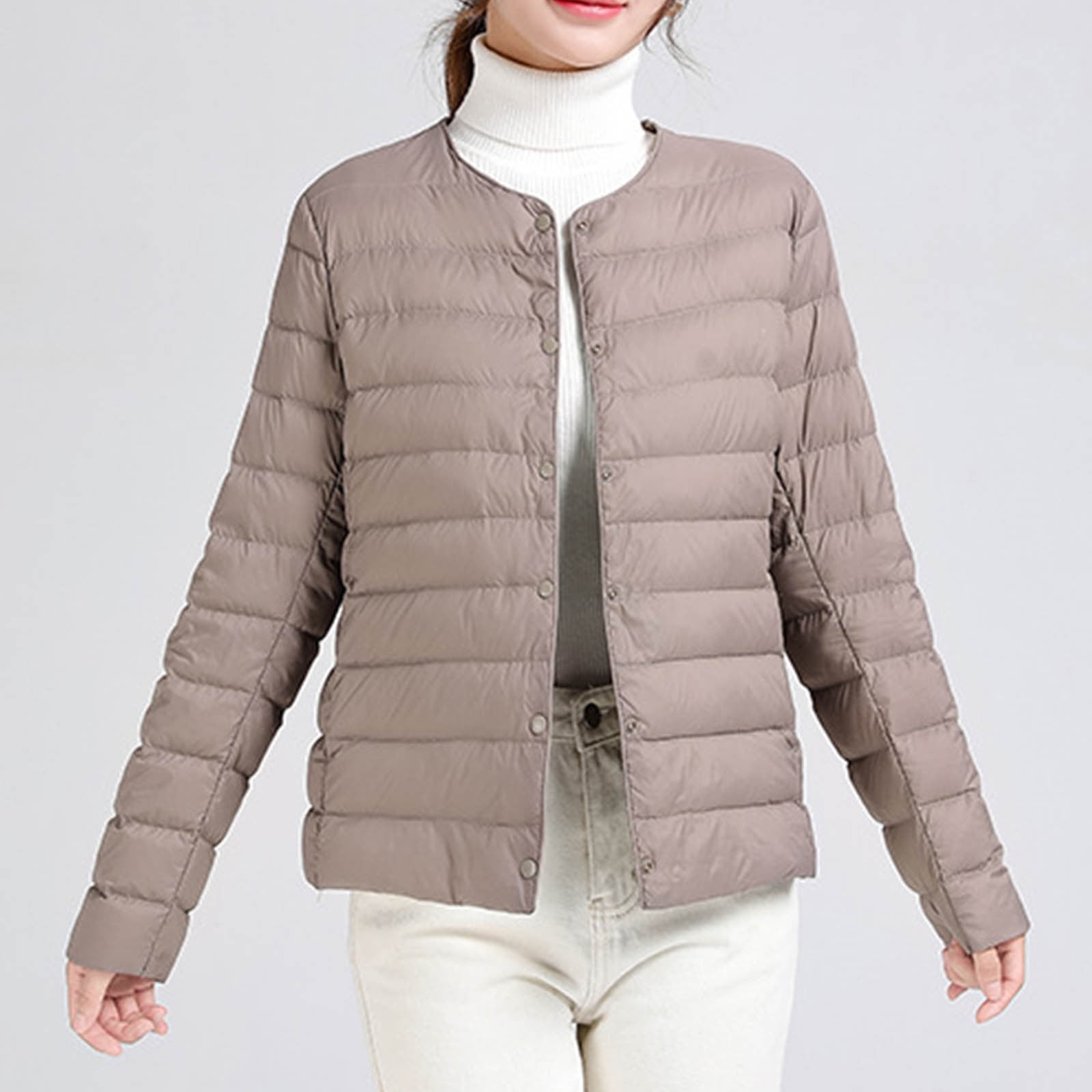 WXLWZYWL Women's Lightweight Packable Down Jacket, Water-Resistant ...