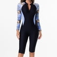 thumbnail image 1 of WXLWZYWL Women's Long Sleeve Rash Guard Swimsuits Zipper One Piece Athletic Surfing Bathing Suits Tummy Control Swimwear, 1 of 6