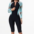 thumbnail image 1 of WXLWZYWL Women's Long Sleeve Rash Guard Swimsuits Zipper One Piece Athletic Surfing Bathing Suits Tummy Control Swimwear, 1 of 6