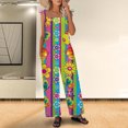 thumbnail image 1 of WXLWZYWL Women's Summer Sleeveless Belted Tank Romper Jumpsuit Dressy One Shoulder Sleeveless Tie Waist Compression Unitard Jumpsuits Casual Elegant Sequin Rompers Evening Party, 1 of 6