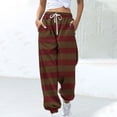 thumbnail image 1 of WXLWZYWL Women's Sweatpants Joggers Elastic High Waisted Drawstring Cinch Bottom Sweatpants Baggy Casual Trouser with Pockets, 1 of 5
