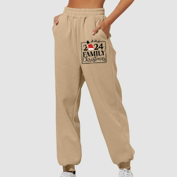 WXLWZYWL Women's Sweatpants Tall Casual Printed Loose Cuffed Sports Pants Comfy Relaxed Fit Pants 2024 Autumn Winter Sweatpants