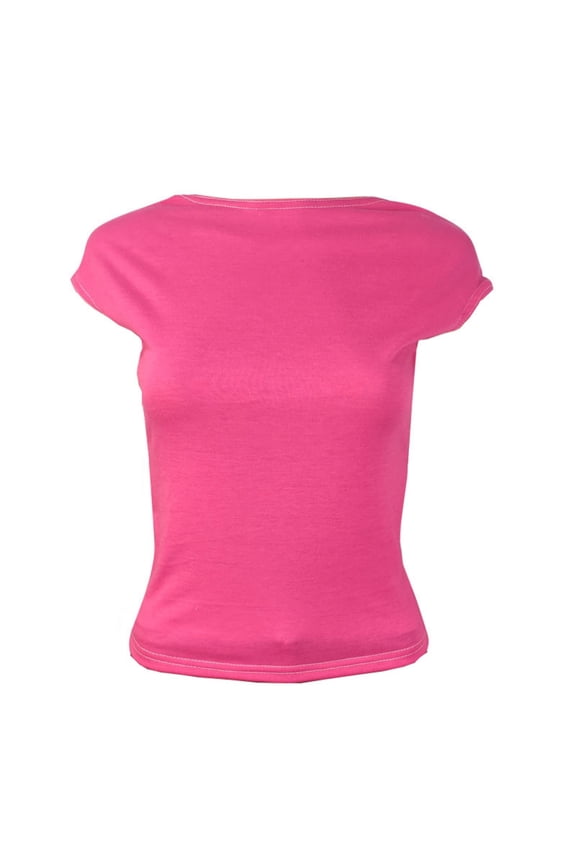 Womens Cap Sleeve Shirts Crew Neck T Shirts Slim Fitted Tees Stretchy Soft Crop Tops 2026 Summer Clothes