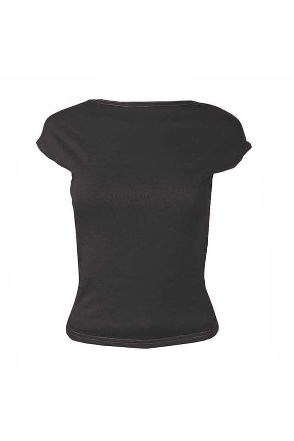 Womens Cap Sleeve Shirts Crew Neck T Shirts Slim Fitted Tees Stretchy Soft Crop Tops 2026 Summer Clothes