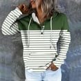 thumbnail image 1 of WXLWZYWL Womens Fall Tops Womens Hoodies Striped Long Sleeve Sweat Shirts Cute Flowy Henley Shirt Casual Dressy Blouses for Leggings, 1 of 5