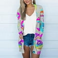 thumbnail image 1 of WXLWZYWL Womens Halloween Cardigan Plus Size Open Front Lightweight Pumkin Bat Spide Web Ghost Witch Print Blouse Cute Spooky Pattern Cardigans, 1 of 6
