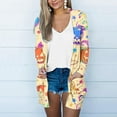 thumbnail image 1 of WXLWZYWL Womens Halloween Cardigan Plus Size Open Front Lightweight Pumkin Bat Spide Web Ghost Witch Print Blouse Cute Spooky Pattern Cardigans, 1 of 6