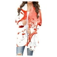 thumbnail image 1 of WXLWZYWL Womens Halloween Costumes 2024, Cute Pumpkin Ghost Bat Cat Spider Printed Long Sleeve Cardigan Sweaters for Women Lightweight, 1 of 5