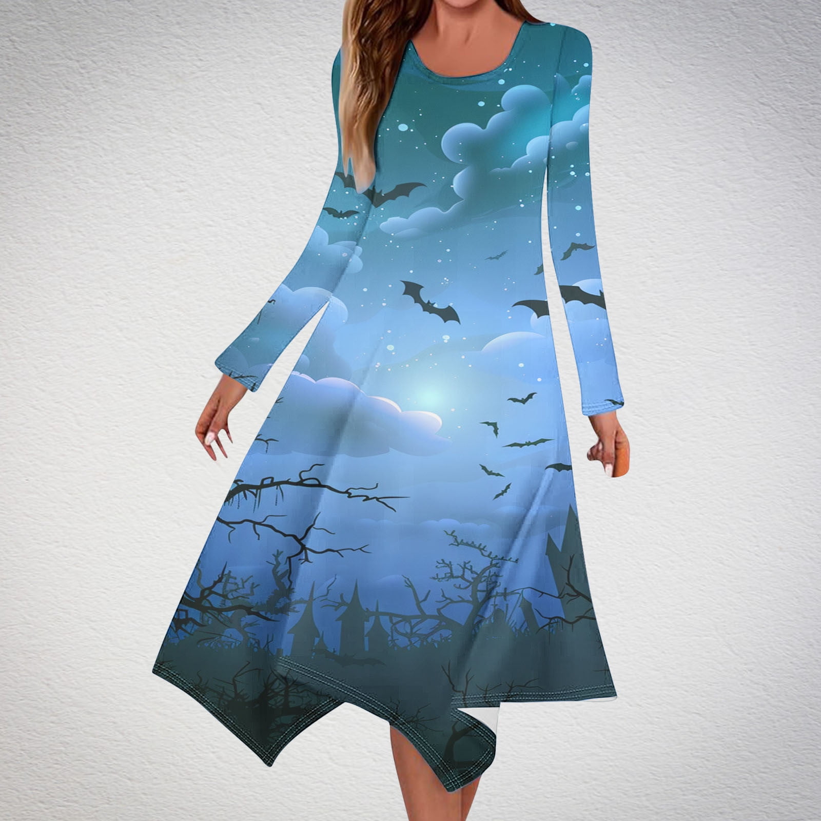 Long sleeves midi autumn shirt dress women 4803 Long sleeves midi autumn shirt dress women 4803