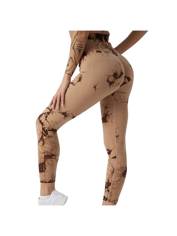 Womens High Waist Yoga Pants Cutout Ripped Tummy Control Seamless Workout Running Yoga Skinny Leggings Scrunch Butt Lifting Gym Leggings