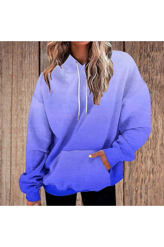 Womens Hoodies Neon Print Oversized Sweatshirt Drawstring Hooded Sweatshirt Trendy Oversized Sweater Fall Clothes