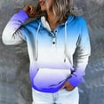 thumbnail image 1 of WXLWZYWL Womens Hoodies Pullover Button Up Long Sleeve Gradient Hooded Sweatshirts Tops with Pocket Trendy Clothing 2024, 1 of 5
