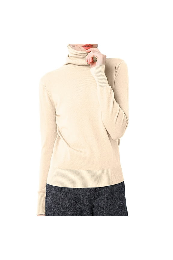 Womens R-Neck Long Sleeve Loose Solid Color Blouse