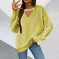 thumbnail image 1 of WXLWZYWL Womens Sweaters Winter Solid Sweater Tops for Women Casual Cozy Crewneck Sweaters Trendy Comfortable Long Sleeve Blouses, 1 of 6