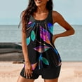 thumbnail image 1 of WXLWZYWL Womens Tankini Swimsuits with Shorts - Two Piece Tummy Control Bathing Suits Summer Swimwear, 1 of 6